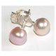 NATURAL PEARL SALMON TO PINK IN COLOURSET IN .925 STERLING SILVERSOLID, NOT PLATED